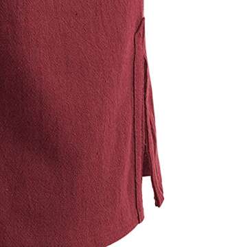 Moomphya Men's Pirate Renaissance Gothic Medieval Shirt