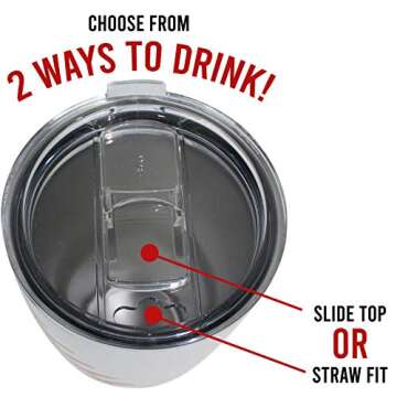 Urbanifi Baseball Tumbler 30 oz Cup with Straw, Lid, and Cleaner Gift for Mom Men Sports Travel Coffee Mug, Stainless Steel, Insulated, Powder Coat Paint Protection, Keep Drinks Cold and Hot