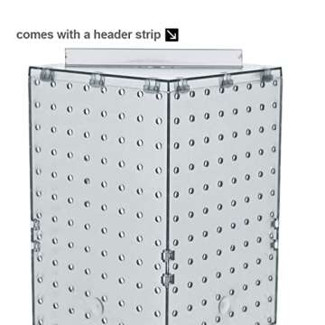 Azar Displays Four-Sided Revolving Pegboard Counter Display
