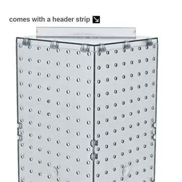 Azar Displays Four-Sided Revolving Pegboard Counter Display
