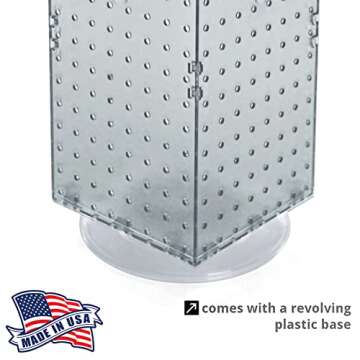 Azar Displays Four-Sided Revolving Pegboard Counter Display