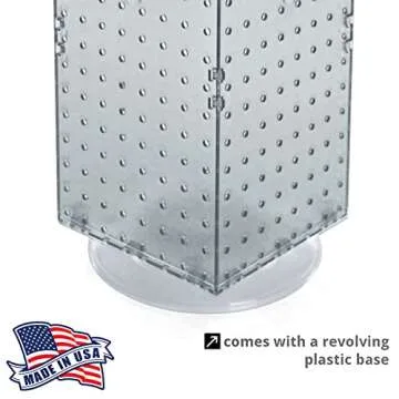 Azar Displays Four-Sided Revolving Pegboard Counter Display