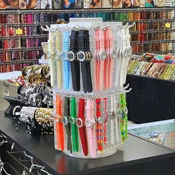 Azar Displays Four-Sided Revolving Pegboard Counter Display