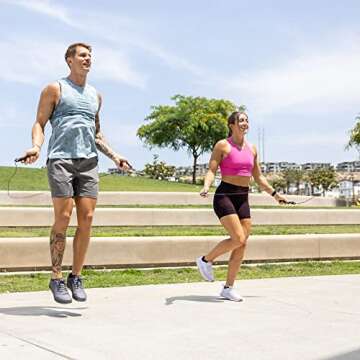 Rx Smart Gear Jump Rope - Black Ops Ergonomic Handles with Trans Black Cable Buff 3.4 9'0" | Jump Smart Weighted Speed Rope for Sports & Fitness, MMA, HIIT, Cardio & Functional Workout