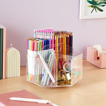 Bright Creations 360 Degree Spinning Desk Organizer for Easy Access