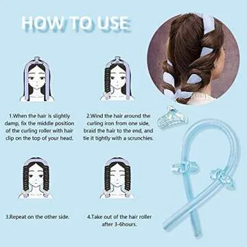 Heatless Curling Rod Headband for Beautiful Curls