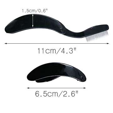 G2PLUS 4PCS Folding Eyelash Comb - Professional Eye Makeup Tool