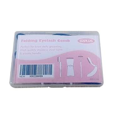 G2PLUS Folding Eyelash Comb - Precision Lash & Brow Tool