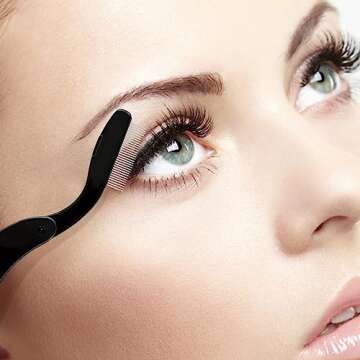 G2PLUS Folding Eyelash Comb - Precision Lash & Brow Tool