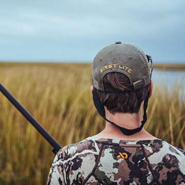 First Lite Women's Wick Quarter Zip - Ultralight Merino Wool Camo Hunting Baselayer - First Lite Cipher - Medium