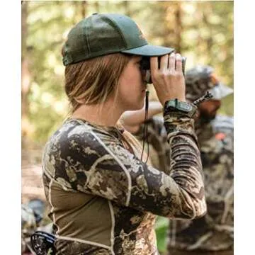 First Lite Women's Wick Quarter Zip - Ultralight Merino Wool Camo Hunting Baselayer - First Lite Cipher - Medium