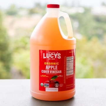 Lucy's Organic Apple Cider Vinegar - Raw & Unfiltered Gallon