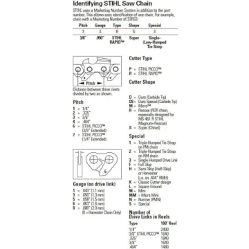 Stihl 26RS 74 Chainsaw Chain for 18" Bar Performance