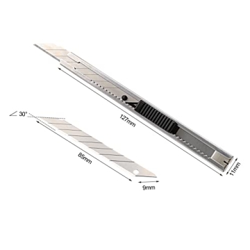 FOSHIO Utility Knife Set with 30 Blades for Crafting, 3 Pack