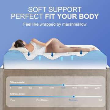 Extra Thick King Mattress Topper, Breathable Ultra Soft 1300 GSM Down Alternative Filled Fitted Mattress Protector 8-21" Deep Pocket, Comfort Support Back Mattress Pad Cover (78x80 in,White)