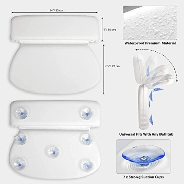 Monsuri Luxurious Bath Pillow - Elite Comfort for Baths