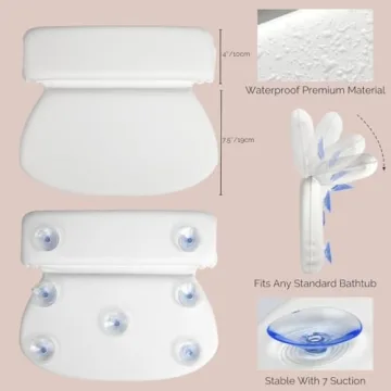 Monsuri Luxurious Bath Pillow - Elite Comfort for Baths