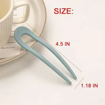 Colorful 8 Pack U Shaped Hair Pins for Women Girls