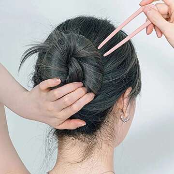 Colorful 8 Pack U Shaped Hair Pins for Women Girls