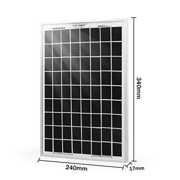MEGSUN 10W Mono Solar Panel for Off-Grid Energy