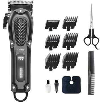 Haokry Hair Clippers for Men Professional - Cordless&Corded Barber Clippers for Hair Cutting & Groom...