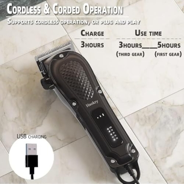 Haokry Hair Clippers - Cordless and Corded Grooming Set
