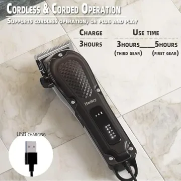 Haokry Hair Clippers - Cordless and Corded Grooming Set