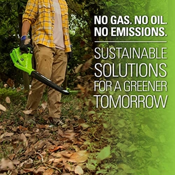 Lightweight Greenworks 40V Leaf Blower/Sweeper for Lawn Care