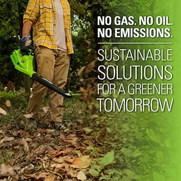 Lightweight Greenworks 40V Leaf Blower/Sweeper for Lawn Care