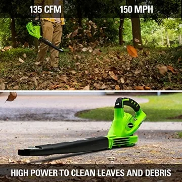 Lightweight Greenworks 40V Leaf Blower/Sweeper for Lawn Care