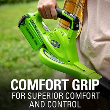 Lightweight Greenworks 40V Leaf Blower/Sweeper for Lawn Care