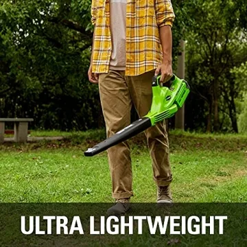 Lightweight Greenworks 40V Leaf Blower/Sweeper for Lawn Care