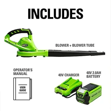 Lightweight Greenworks 40V Leaf Blower/Sweeper for Lawn Care