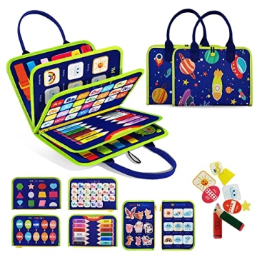 TenFans Busy Board - Montessori Toys for 1-3 Years Old - Sensory Toys for Autism - Perfect Toddler G...