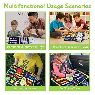 TenFans Busy Board Montessori Toy for Toddlers