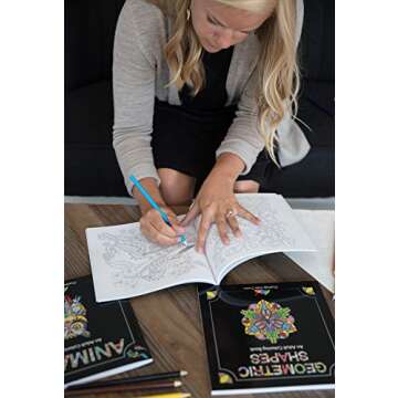 Adult Coloring Books Set - 3 for Grownups 120 Unique Animals, Scenery & Mandalas Designs. Adults Relaxation.