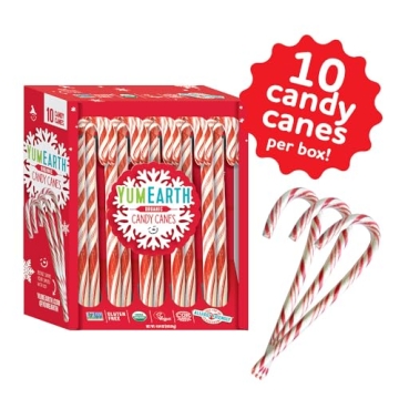 Allergy Friendly YumEarth Organic Peppermint Candy Canes