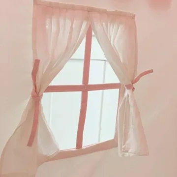 Kids Pink White Cotton Canvas Playhouse Indoor Play Tent