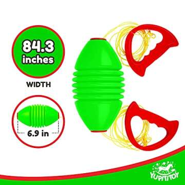 YUPITITOY Sliding Zoom Ball for Kids - Exercise & Fitness, Plastic, 1