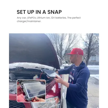 POWOXI 7.5W Solar Battery Charger for Cars and Boats