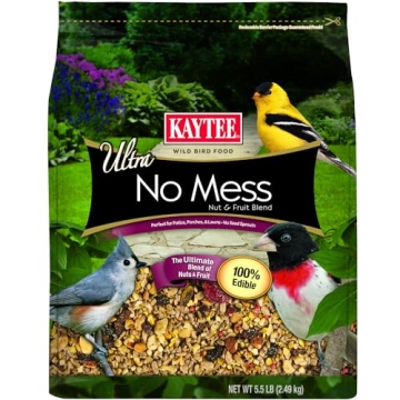 Kaytee No Mess Nut & Fruit Bird Seed Blend for Diverse Birds