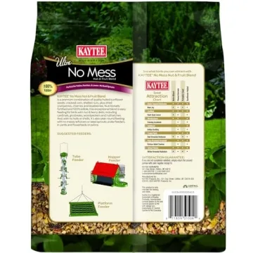 Kaytee No Mess Nut & Fruit Bird Seed Blend for Diverse Birds