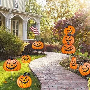 Brwoynn Halloween Yard Decoration Stakes for Outdoor Fun