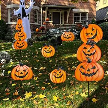 Brwoynn Halloween Yard Decoration Stakes for Outdoor Fun