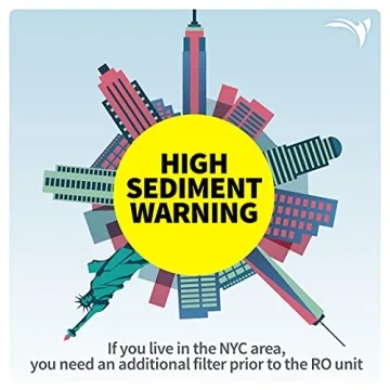 Aquatic Life Twist-in 4-Stage Reverse Osmosis Water Filter System RO/DI Filtration Units for Aquarium, 75 GPD