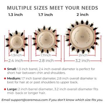 Achieve Salon-Quality Blowouts with this Boar Bristle Round Brush