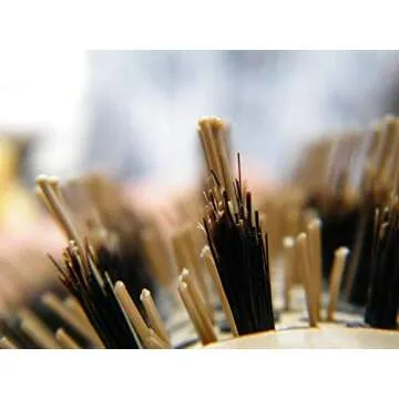 Stylish Boar Bristle Round Brush for Blow-drying and Straightening