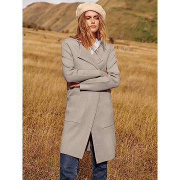 ANRABESS Women's Open Front Knit Cardigan for Fall 2024