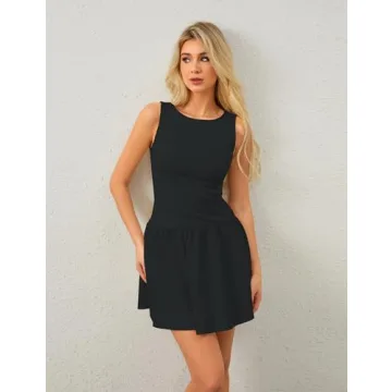 Ymejia Women’s Flowy Mini Tank Dress - Perfect Summer Style