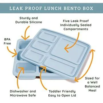 Austin Baby Co Leak-Proof Kids Bento Lunch Box